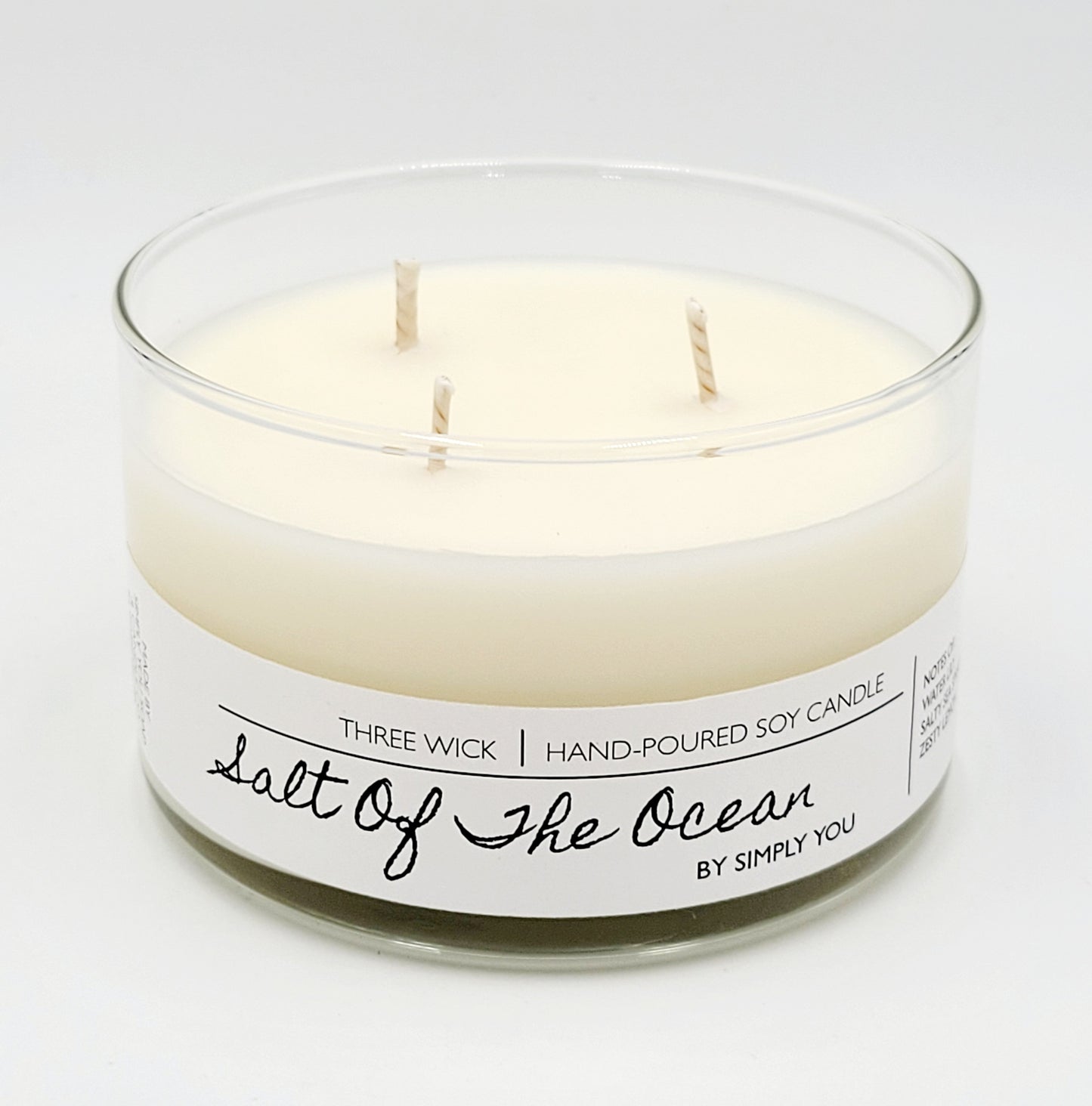 Salt of the Ocean 3 Wick Soy Candle