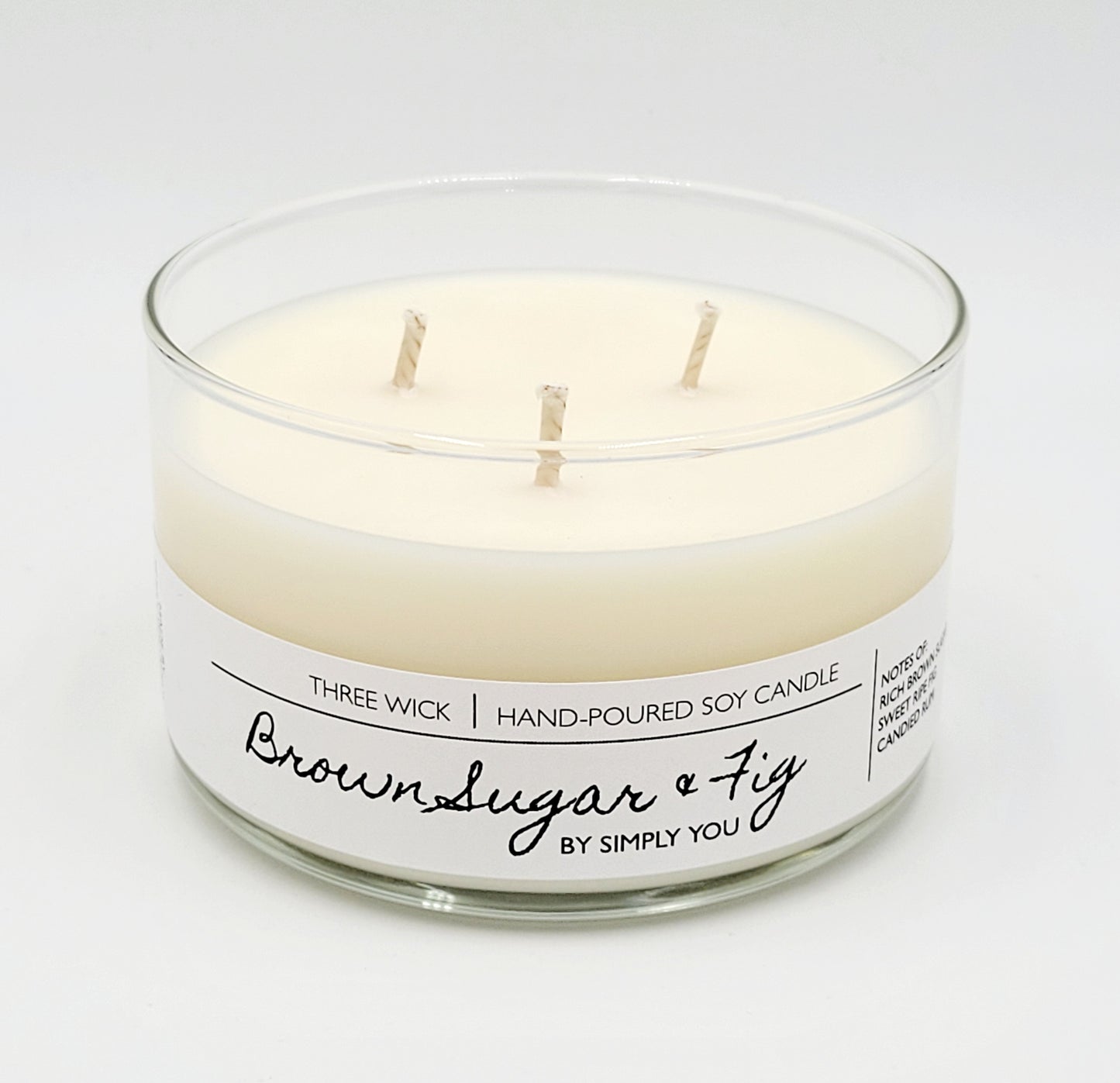Brown Sugar & Fig 3 Wick Soy Candle