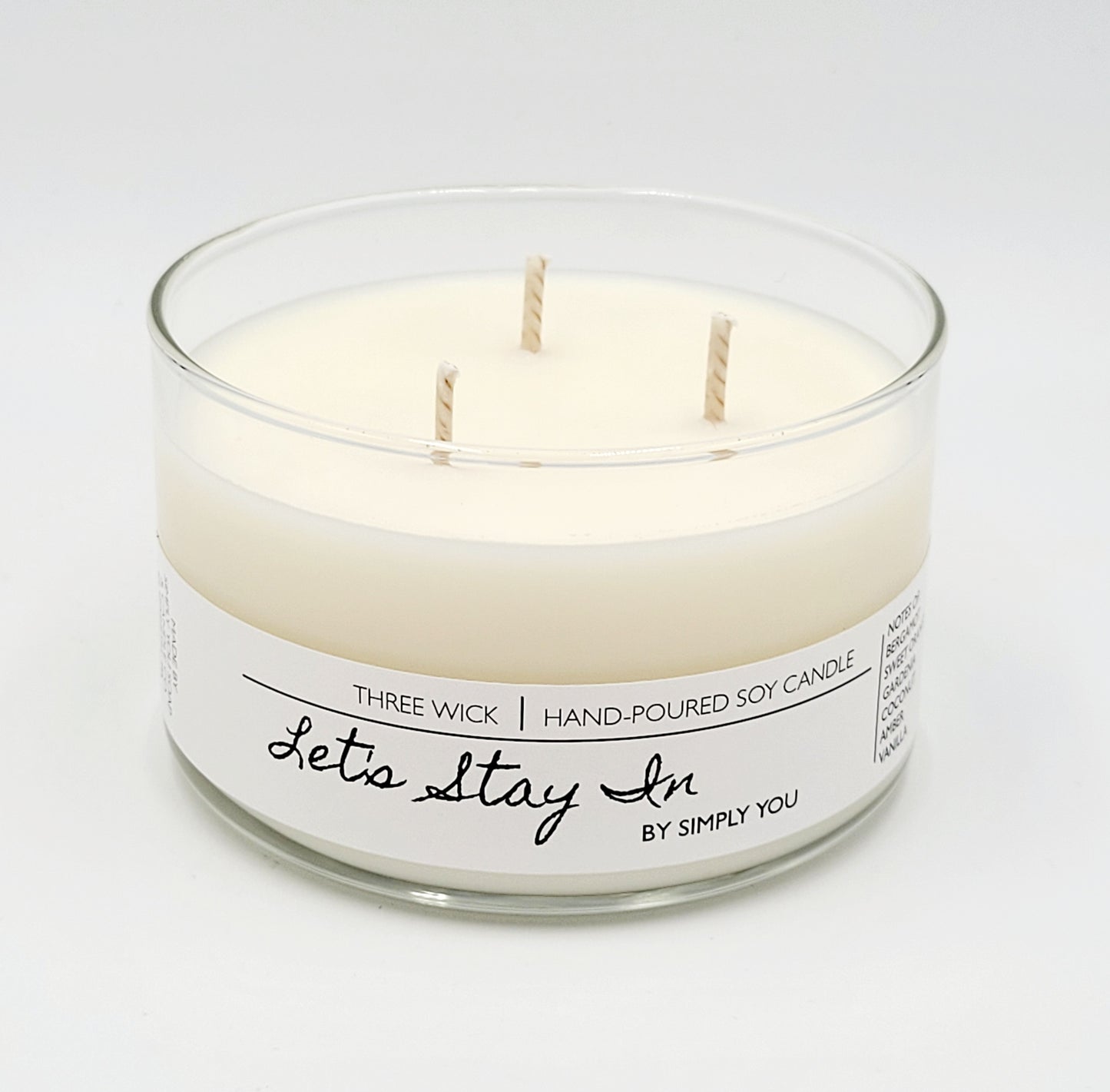 Let's Stay In 3 Wick Soy Candle