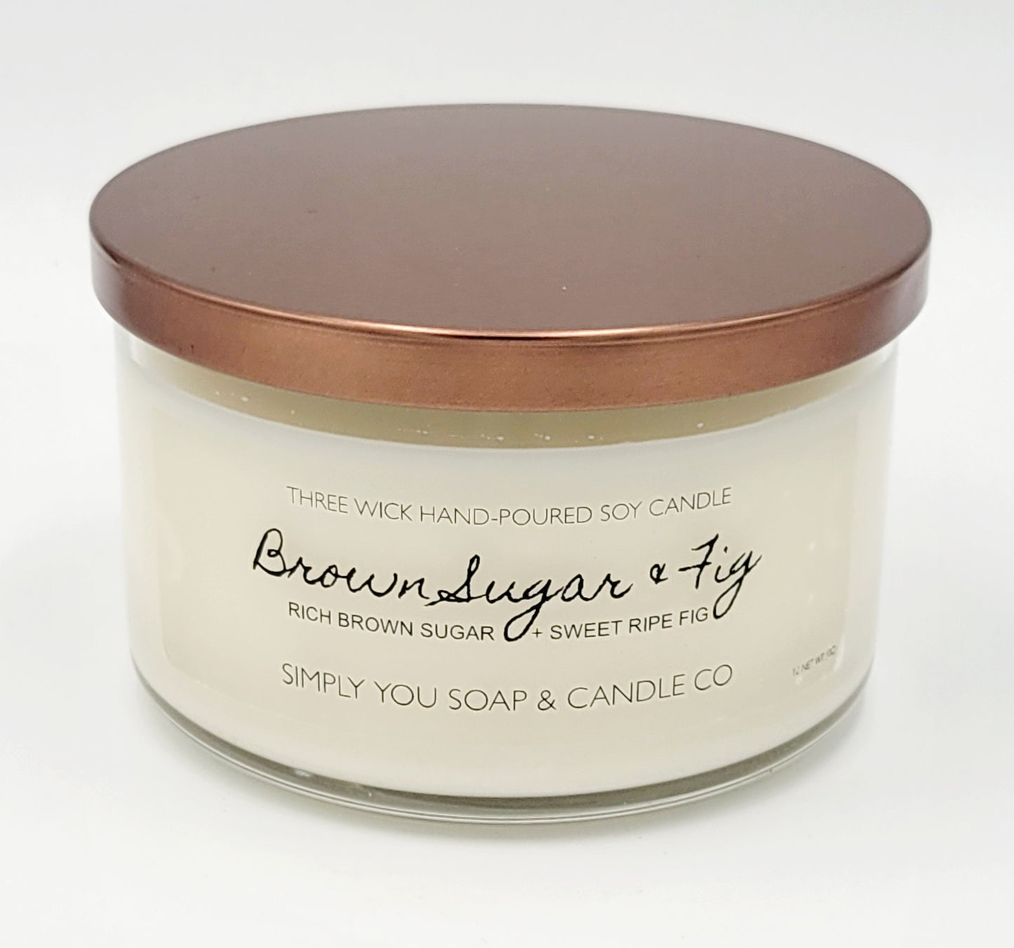 Brown Sugar & Fig 3 Wick Soy Candle
