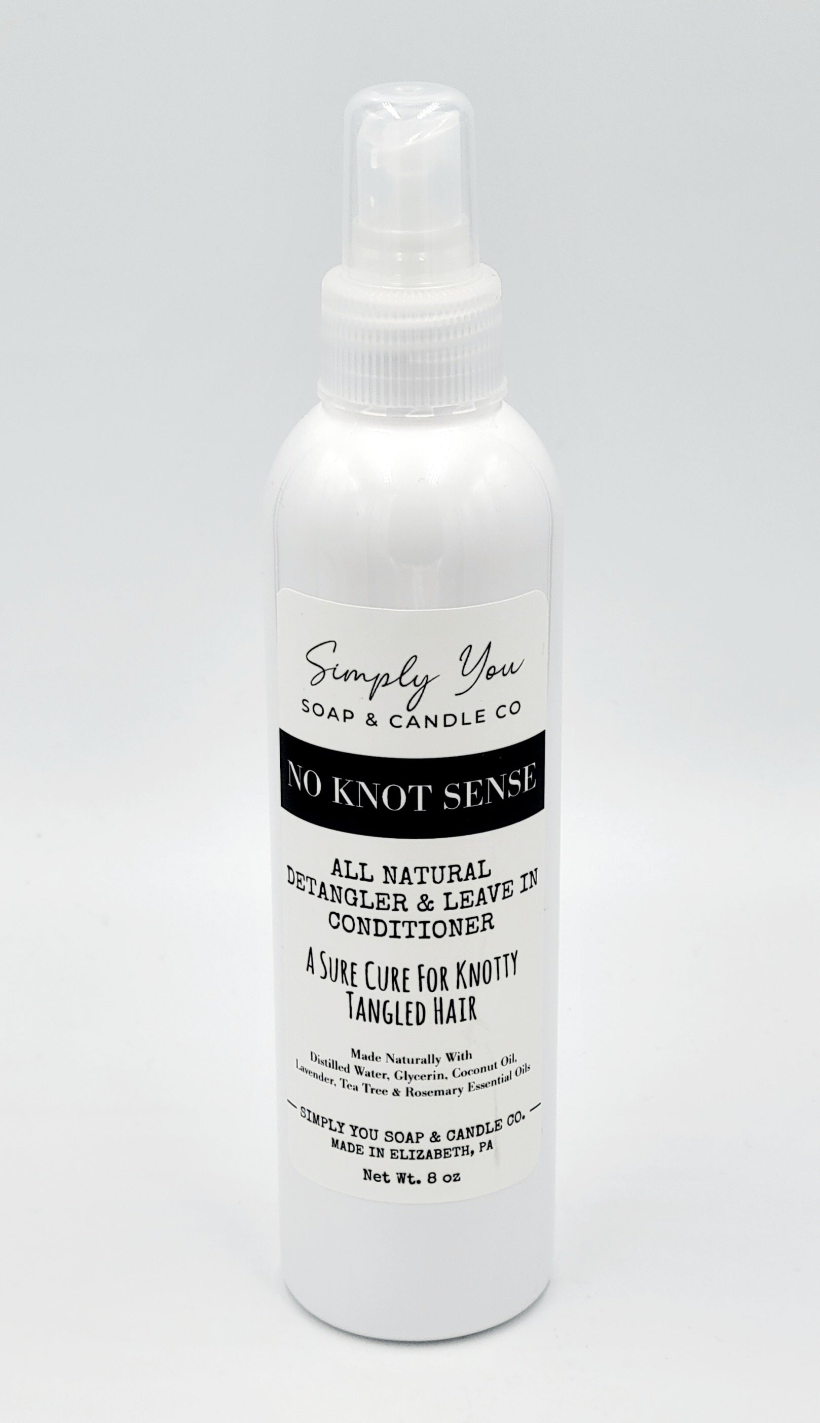 tea tree lavender leave in conditioner No Knot Sense Hair Detangler & Leave-in Conditioner