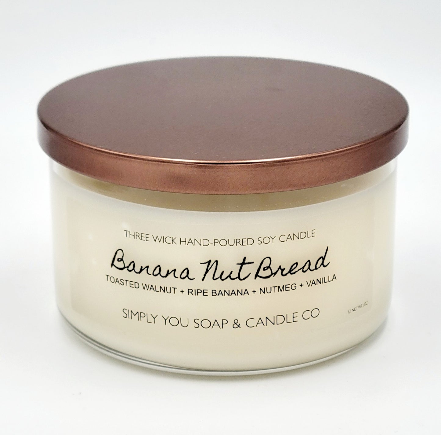 Banana Nut Bread 3 Wick Candle