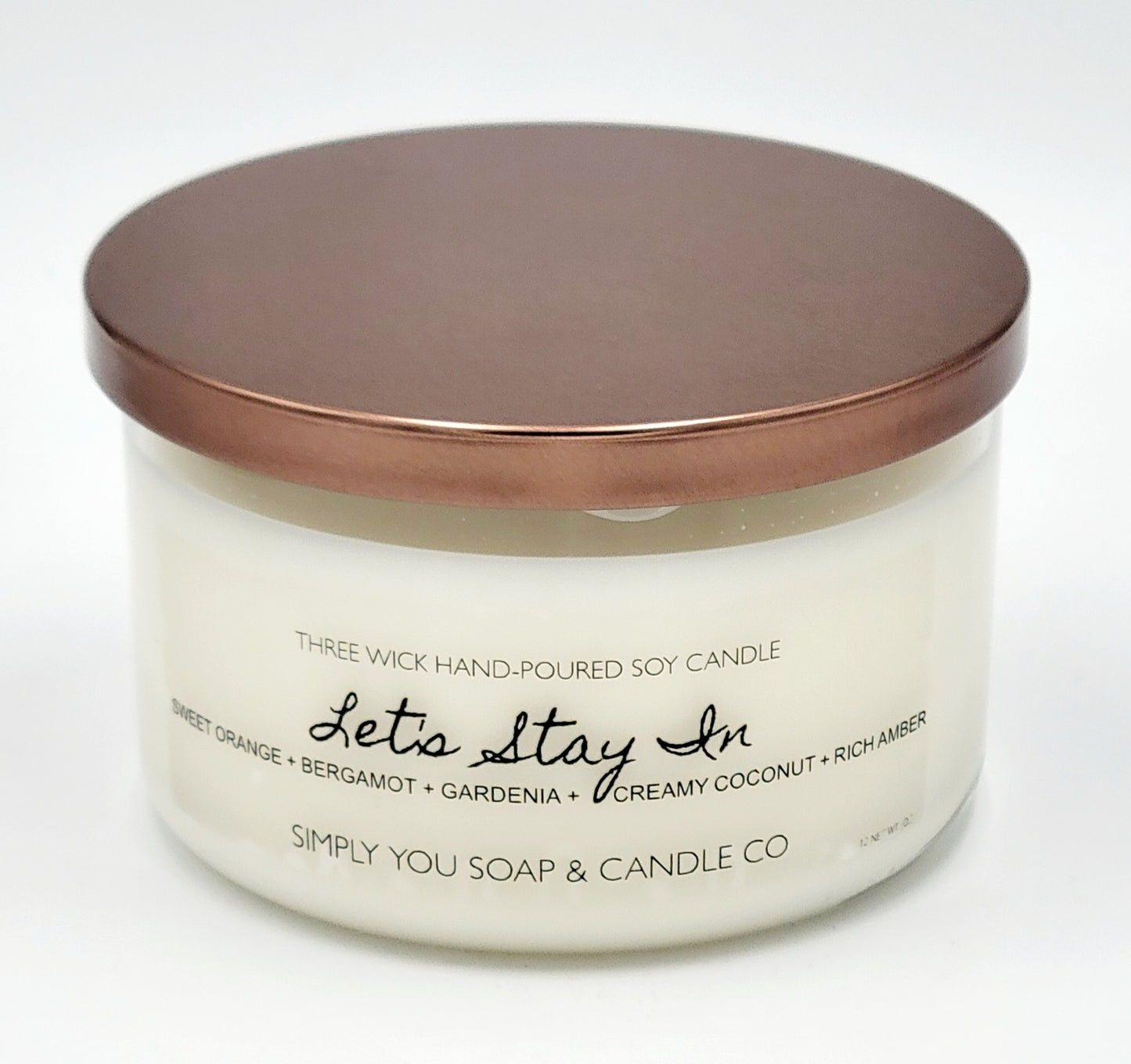 Let's Stay In 3 Wick Soy Candle