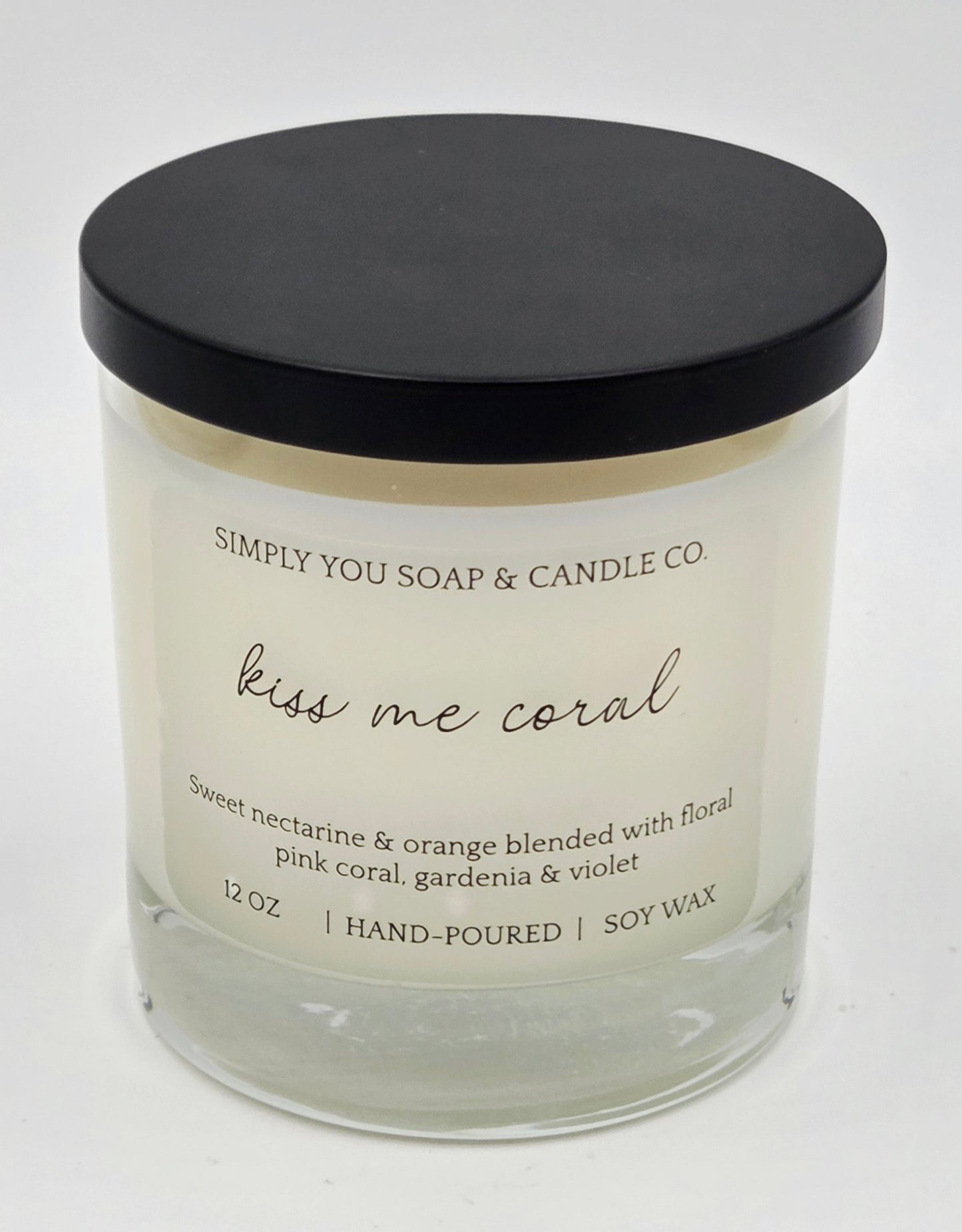 Kiss Me Coral Soy Candle