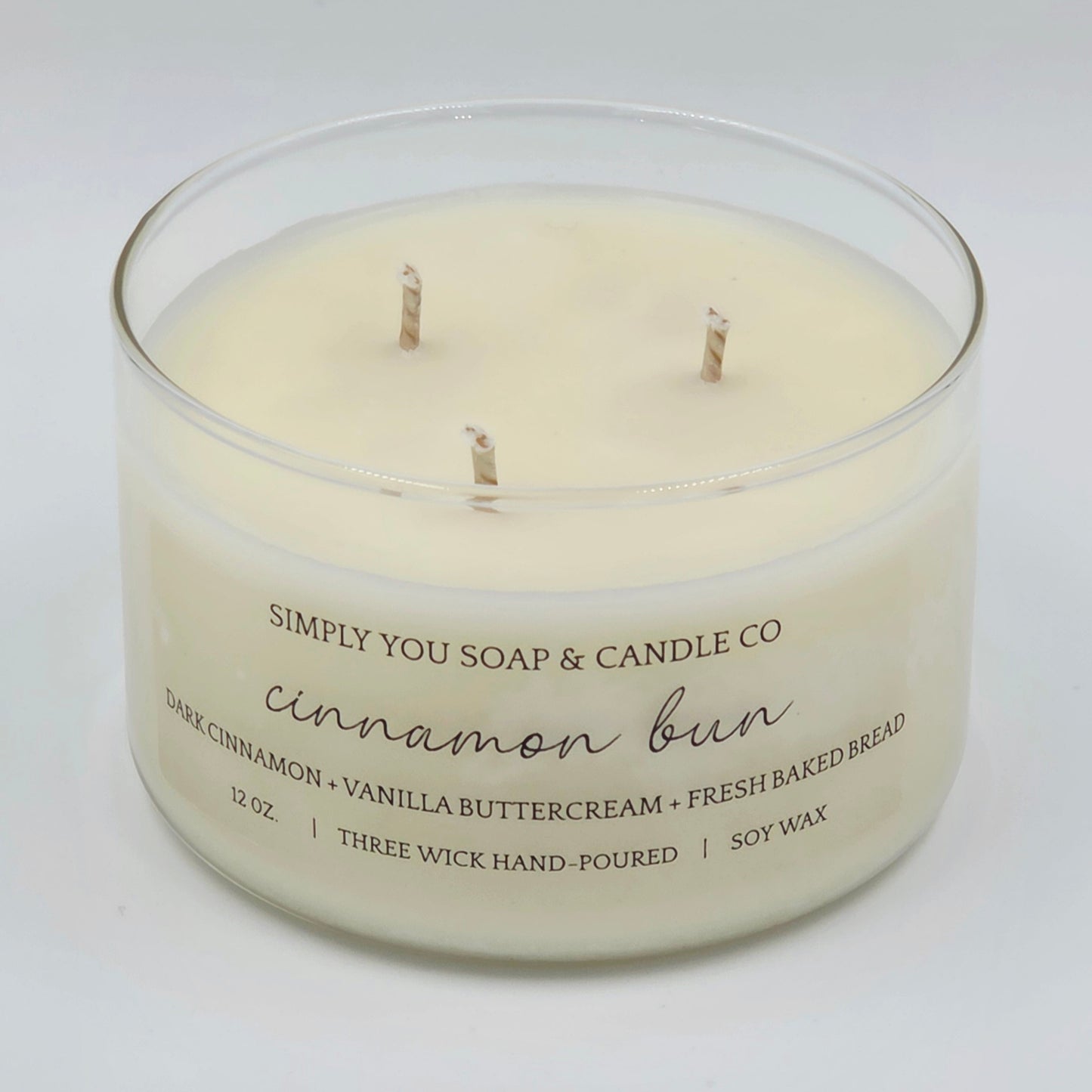 Cinnamon Bun 3 Wick Soy Candle