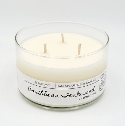 Caribbean Coconut 3 Wick Soy Candle