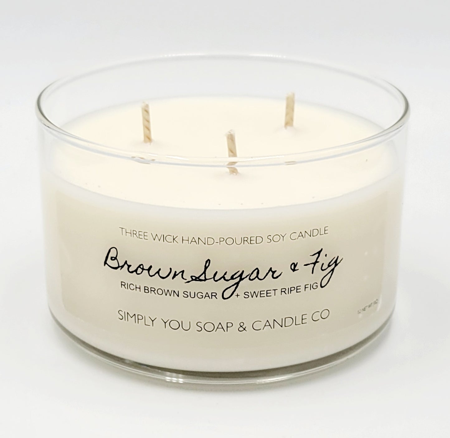 Brown Sugar & Fig 3 Wick Soy Candle