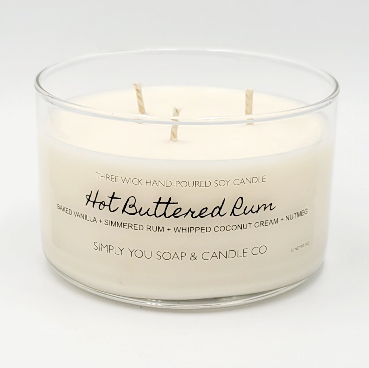 Hot Buttered Rum 3 Wick Candle