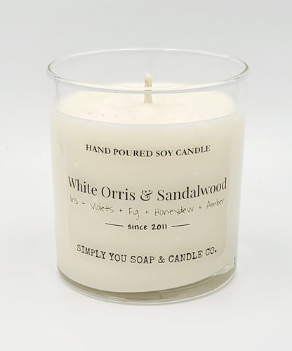 White Orris & Sandalwood Soy Candle