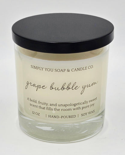 Grape Bubble Yum Soy Candle