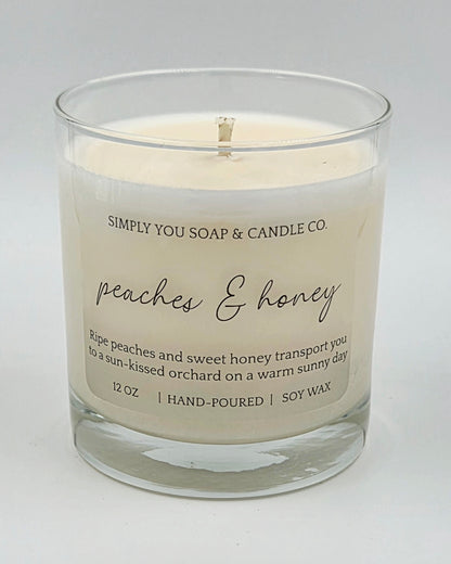 Peaches & Honey Soy Candle