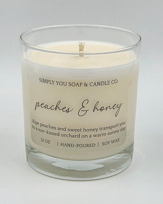Peaches & Honey Soy Candle
