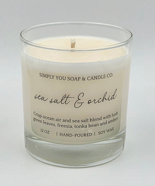 Sea Salt & Orchid Soy Candle