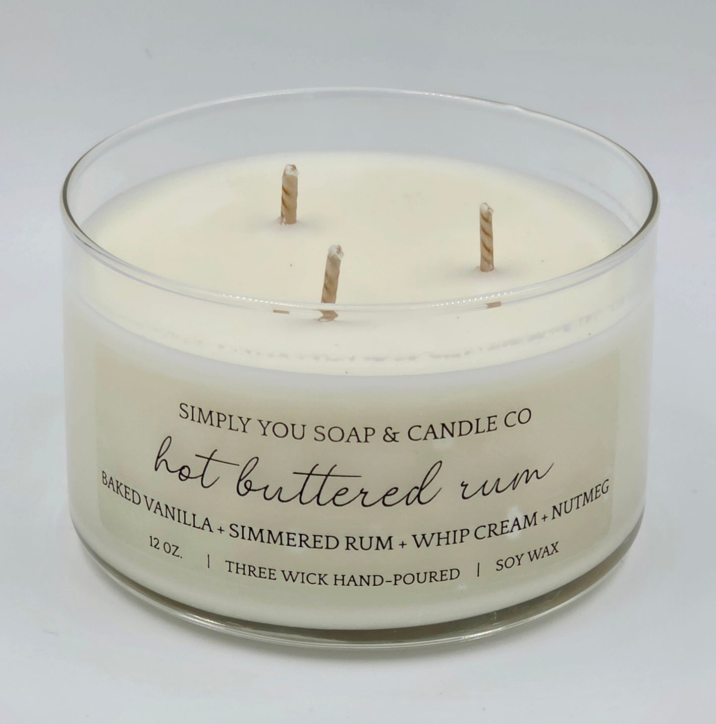 Hot Buttered Rum 3 Wick Candle