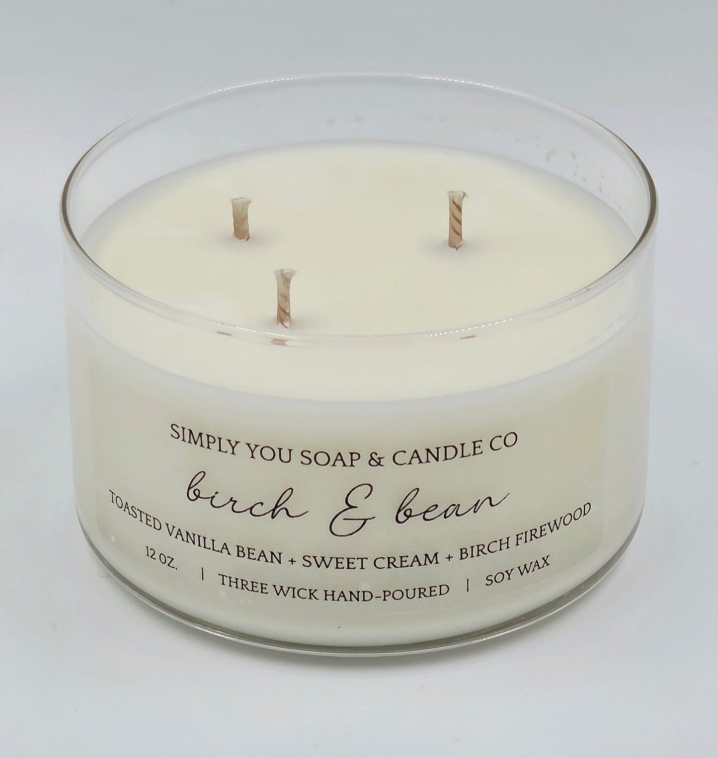 Birch & Bean 3 Wick Soy Candle