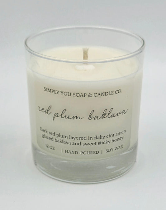 Red Plum Baklava Soy Candle