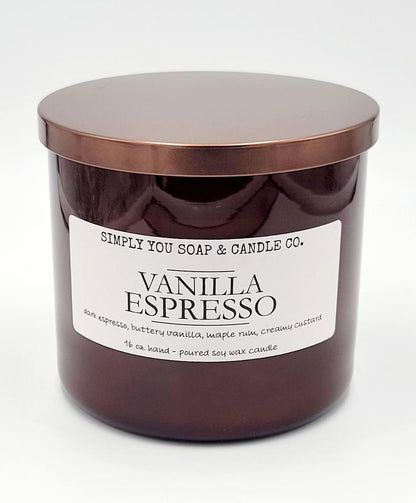 Vanilla Espresso 3 Wick Soy Candle
