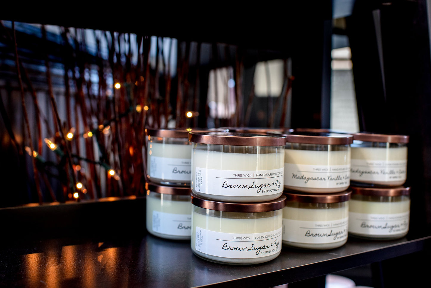 Three Wick Soy Candles